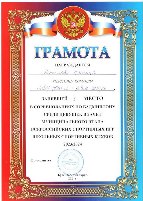 Муниципальный уровень.